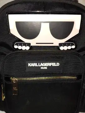 KARL LAGERFIELD Let’s Go TRAVEL Black Backpack