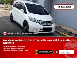 [ LOW KM 59RB ] Honda Freed PSD 1.5 E AT Last Edition Putih 2015 2016
