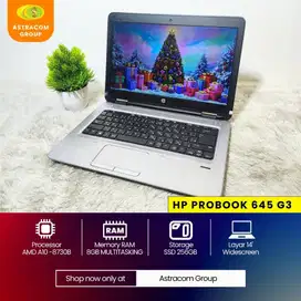 Laptop Hp ProBook 645 G3 Desain Grafis & Editing Basic Murah