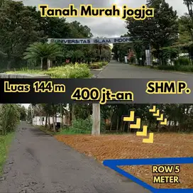 Dijual cepat tanah Murah Jogja dekat UII dan Kopi Klotok Kaliurang