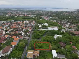 tanah di kompleks villa ditaman griya jimbaran,view laut
