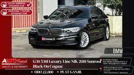 BMW G30 530i Luxury Line NIK 2018 Sunroof Black On Cognac