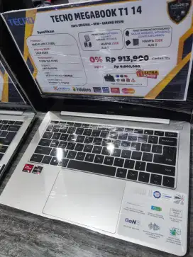 Cicilan Bunga 0% Laptop Tecno Megabook T1 14