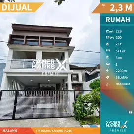 Dijual Rumah Baru 2 Lt Siap Huni di Tirtasani Karangploso Malang