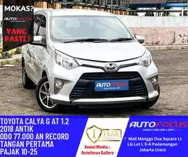 Toyota Calya 1.2 G AT nik 2018 Silver metalik Tgn 1 dr baru