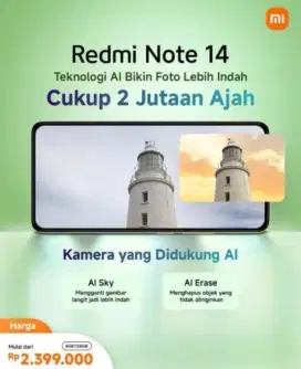 XIAOMI REDMI NOTE 14 8/256 NEW GARANSI RESMI‼️