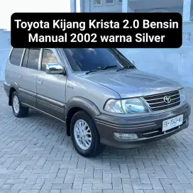 Toyota Kijang Krista 2.0 Bensin Manual 2002 warna Silver