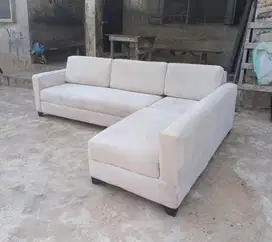 Sofa L tamu crem