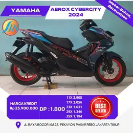 YAMAHA AEROX CYBERCITY TAHUN 2024 BERGARANSI, SIAP PAKAI, MESIN HALUS