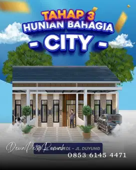Jual Rumah Baru 1 Tingkat Siap Huni Daerah Wahidin