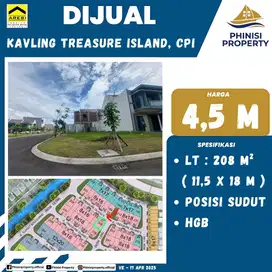 DIJUAL Kavling sudut Treasure Island Citraland CPI Harga Termurah
