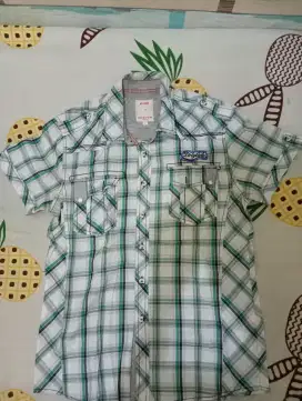 Kemeja Casual Green Rider