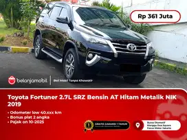 [ LOW KM ] Toyota Fortuner 2.7L SRZ Bensin AT Hitam Metalik 2019 2020