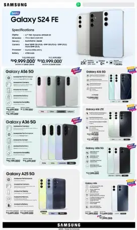Ready HP samsung all type kondisi baru bergaransi