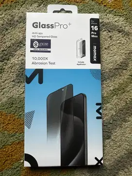 Anti gores antispy Iphone 16 Promax merk Momax