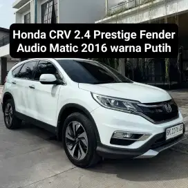 Honda CRV 2.4 Prestige Fender Audio Matic 2016 warna Putih