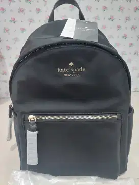 Kate Spade Chelsea Medium Nylon Backpack Black (NEW) Nego