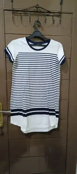 Cotton On, Dress, Garis Biru Putih