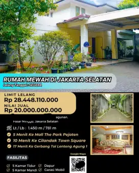 Dijual Rumah Siap Huni Ragunan Pasar Minggu