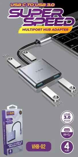 USB Type C HUB V-GeN VHB-02 4 Port USB3.0 5Gbps
