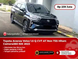 [ LOW KM ] Toyota Avanza Veloz 1.5 Q CVT AT Hitam Camera360 2023/2024