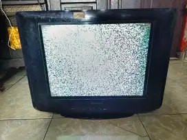 Tv Tabung Samsung 21 Inc jual murah hidup plus Setbox Pasarkemis