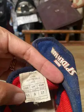 sepatu spiderman anak
