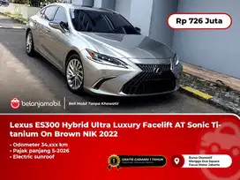 [PAJAK PANJANG] Lexus ES300 ES 300 Hybrid Ultra Luxury AT 2022/2023