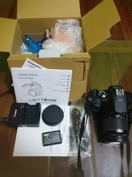Kamera Cannon 1300D lengkap segel BU