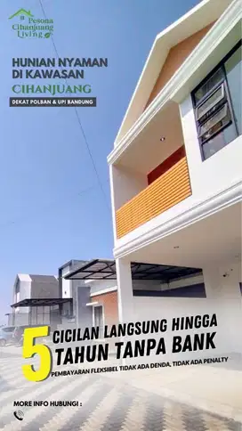 RUMAH DI CIHANJUANG ADEM SEJUK DKT PEMKOT CIMAHI PASTEUR