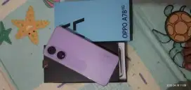 HP oppo a78 ram 8+4 kamera jernih HP okay pemakaian belum lama