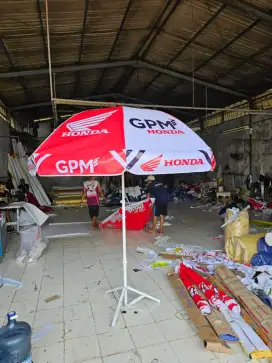 Payung promosi payung parasol custom . Ready stok Palembang