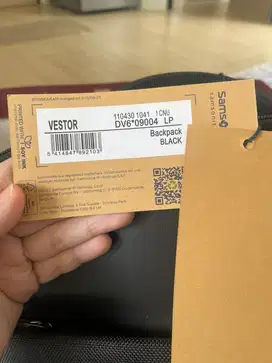 Backpack black vestor samsonite