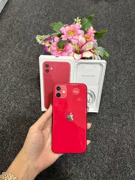 Iphone 11 Red 128Gb Mulus Nominus Fullset Bergaransi Menerima Tt