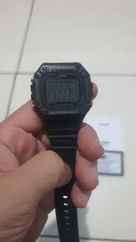 Jam Tangan Casio W-218H hitam