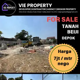 Dijual Cepat tanah Beji hanya 1KM dari pintu tol cocok untuk kost2an