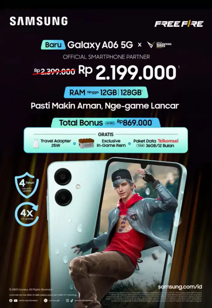 SAMSUNG A06 5G 6+6/128GB