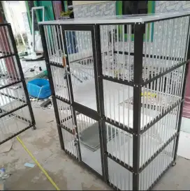 Kandang kucing aluminium