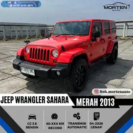Jeep Wrangler Sahara 3.6L At 4x4 2013 Km 60 Ribu Record Bergaransi