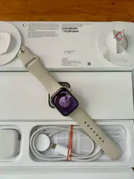 Apple Watch 9 41mm Starlight IBOX Mulus Normal Malang Batu