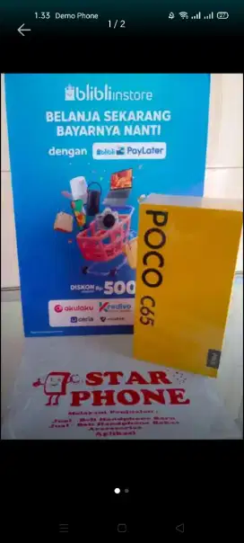 Poco c65 6/128 new resmi