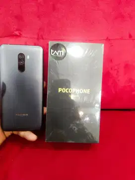 Poco f1 6/128gb fulset mulus no minus kamera depan belakang jos