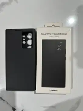 Casing samsung S24 ultra original smart view wallet case