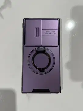 Casing Samsung S24 ultra kulit coklat