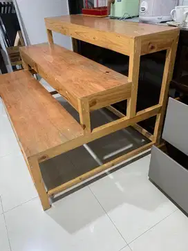 Meja susun buat rak