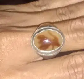 Batuk akik Asli Sulaiman motif macan