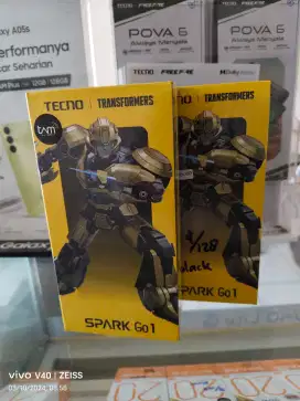 Tecno Spark GO 1 4GB+4GB/128GB ,Baru,Segel Box,Garansi Resmi,Original