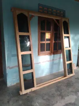 Kusen pintu jati lokal