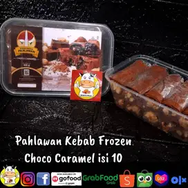 PAHLAWAN KEBAB FROZEN RASA CHOCO CARAMEL - FROZEN FOOD - BRONTZ JOGJA