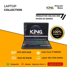 PREDATOR HELIOS 300 PH315-53 INTEL i7 10870H RAM 16/512GB RTX 3070